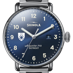 Yale SOM Shinola Watch, The Canfield 43mm Blue Dial Shot #1