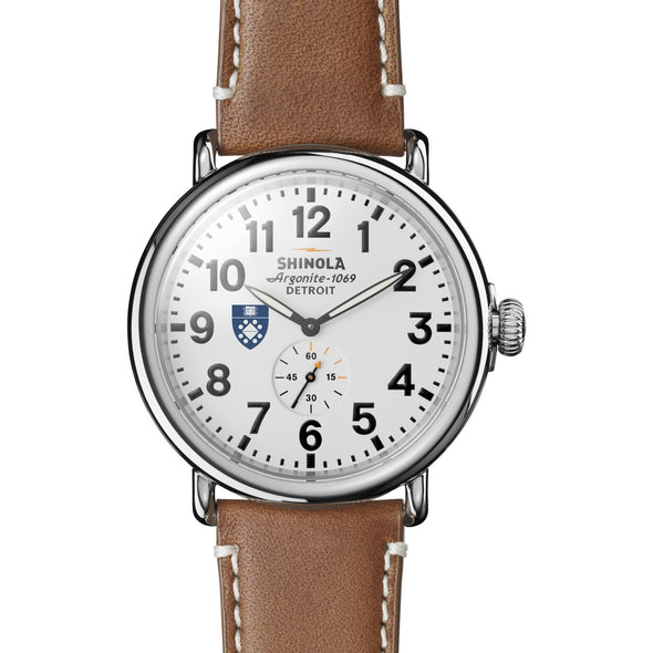 Yale SOM Shinola Watch, The Runwell 47mm White Dial Shot #2