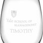 Yale SOM Stemless Wine Glasses Made in the USA - Set of 2 Shot #3