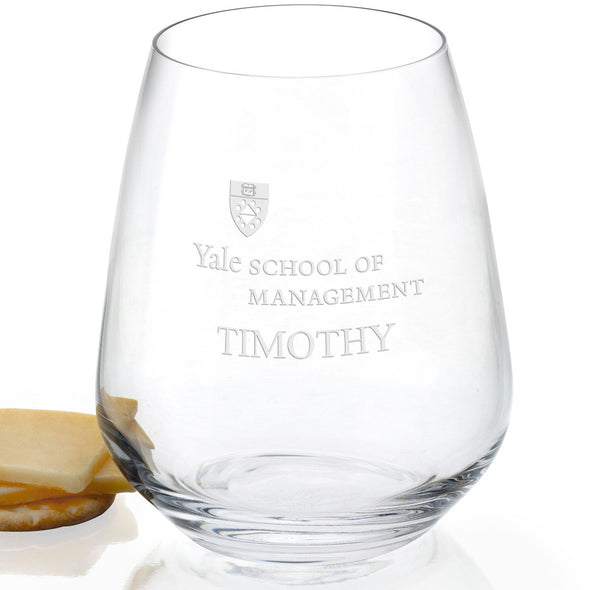 Yale SOM Stemless Wine Glasses - Set of 2 Shot #2