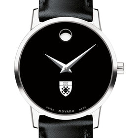 Yale SOM Women&#39;s Movado Museum with Leather Strap Shot #1