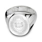 Yale Sterling Silver Oval Signet Ring Shot #2