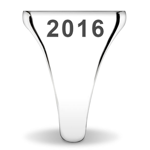 Yale Sterling Silver Oval Signet Ring Shot #3