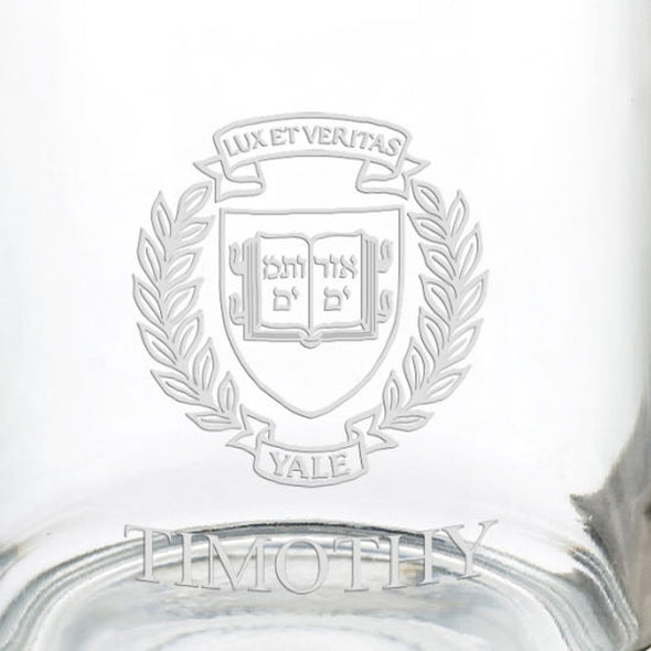 Yale University 13 oz Glass Coffee Mug Shot #3