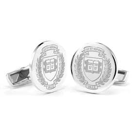 Yale University Cufflinks in Sterling Silver Shot #1
