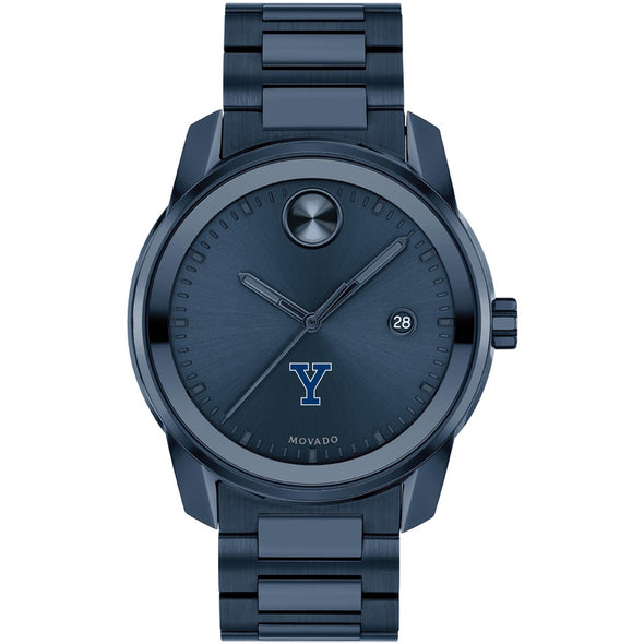 Yale University Men's Movado BOLD Blue Ion with Date Window Shot #2