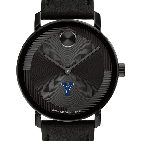 Yale University Men's Movado BOLD with Black Leather Strap Shot #1