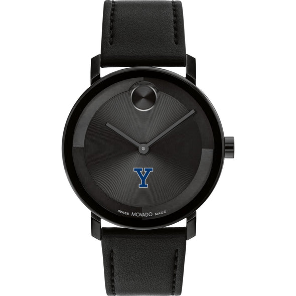 Yale University Men's Movado BOLD with Black Leather Strap Shot #2