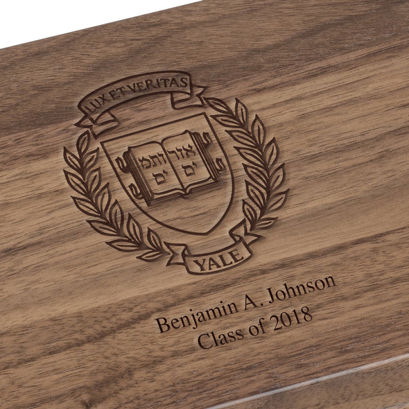 Yale University Solid Walnut Desk Box Shot #2