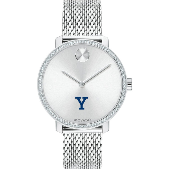 Yale Women's Movado Bold with Crystal Bezel & Mesh Bracelet Shot #2