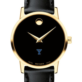 Yale Women&#39;s Movado Gold Museum Classic Leather Shot #1
