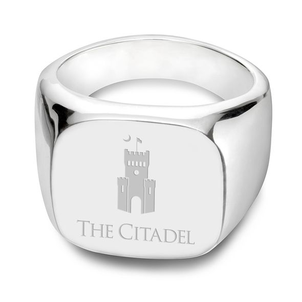 Citadel Sterling Silver Square Cushion Ring - shot #9