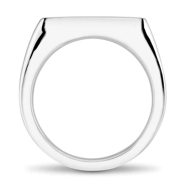 Citadel Sterling Silver Square Cushion Ring - shot #12