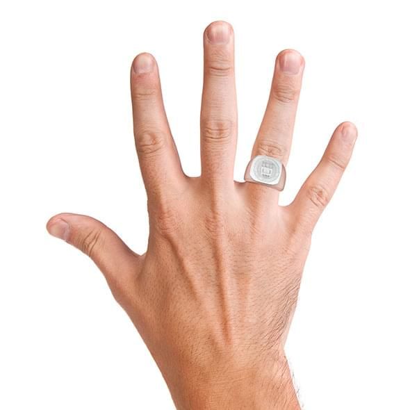 Citadel Sterling Silver Square Cushion Ring - shot #14