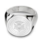 Carnegie Mellon Sterling Silver Round Signet Ring - shot #8