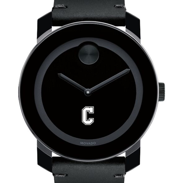 College of Charleston Men's Movado BOLD with Leather Strap