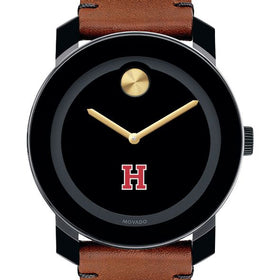 Harvard University Men's Movado BOLD with Brown Leather Strap