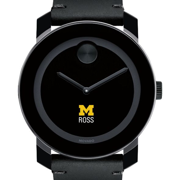 Michigan Ross Men's Movado BOLD with Leather Strap