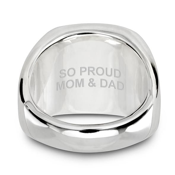 Stanford Sterling Silver Round Signet Ring - shot #13