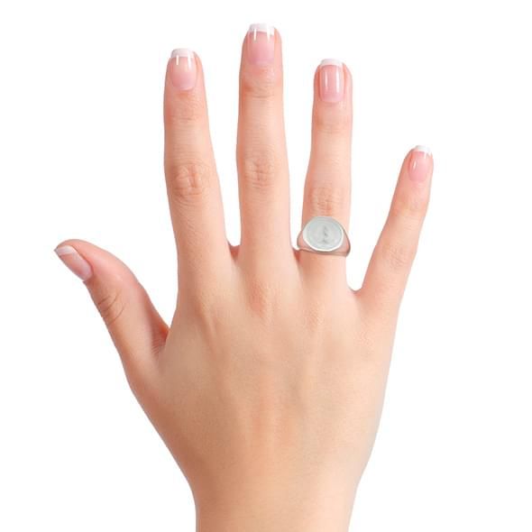 Stanford Sterling Silver Round Signet Ring - shot #15