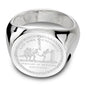 NYU Sterling Silver Round Signet Ring - shot #9