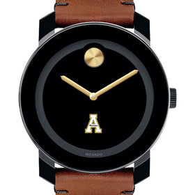 Appalachian State Men's Movado BOLD with Brown Leather Strap