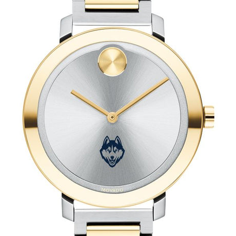 University of Connecticut Women&#39;s Movado Two-Tone Bold 34