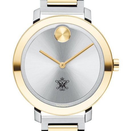 College of William &amp; Mary Women&#39;s Movado Two-Tone Bold 34