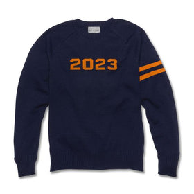 2023 Navy Blue & Orange Sweater by M.LaHart
