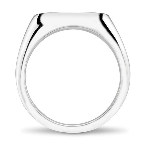 Delta Delta Delta Sterling Silver Oval Signet Ring - shot #12