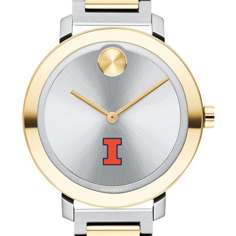 University of Illinois Women's Movado Two-Tone Bold 34
