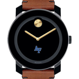 US Air Force Academy Men's Movado BOLD with Brown Leather Strap