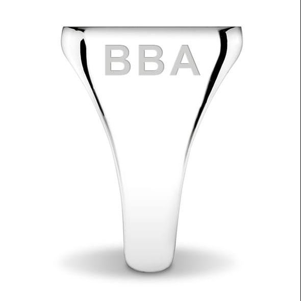 Citadel Sterling Silver Round Signet Ring - shot #10