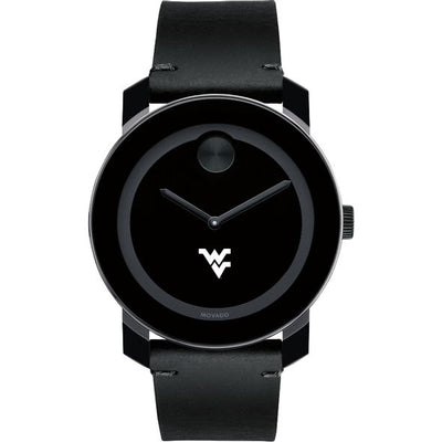 West Virginia University Men's Movado BOLD with Leather Strap - shot #2