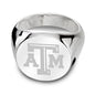 Texas A&M University Sterling Silver Round Signet Ring - shot #9