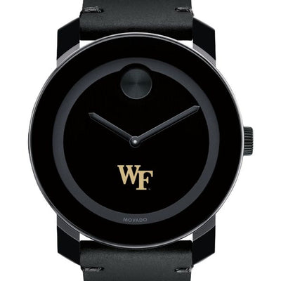 Wake Forest University Men's Movado BOLD with Leather Strap
