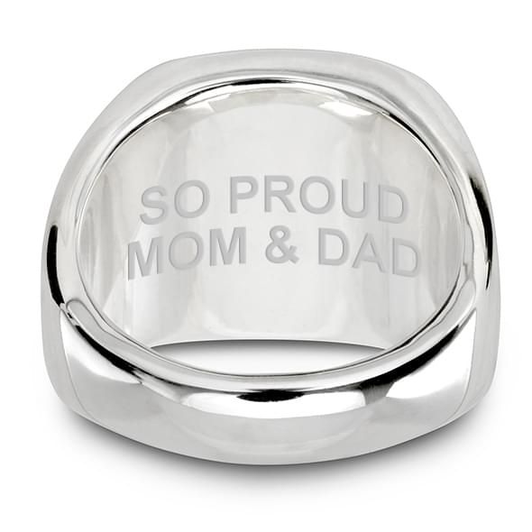 Villanova University Sterling Silver Round Signet Ring - shot #13