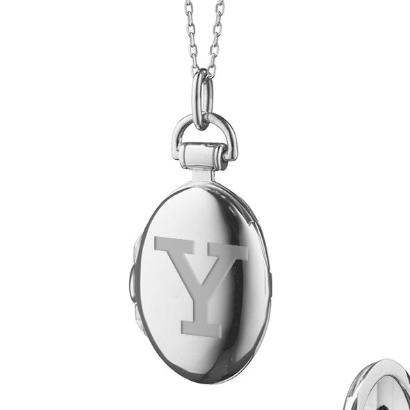 Yale University Monica Rich Kosann Petite Locket in Silver - shot #2