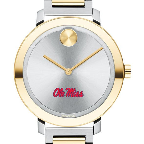 University of Mississippi Women&#39;s Movado Two-Tone Bold 34