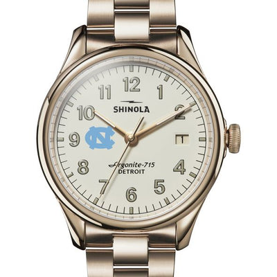 UNC Shinola Watch, The Vinton 38mm Ivory Dial