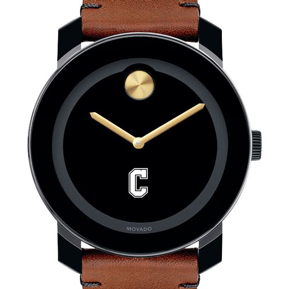 College of Charleston Men's Movado BOLD with Brown Leather Strap