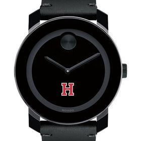 Harvard University Men's Movado BOLD with Leather Strap