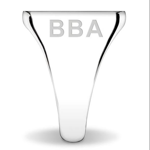 Holy Cross Sterling Silver Oval Signet Ring - shot #10