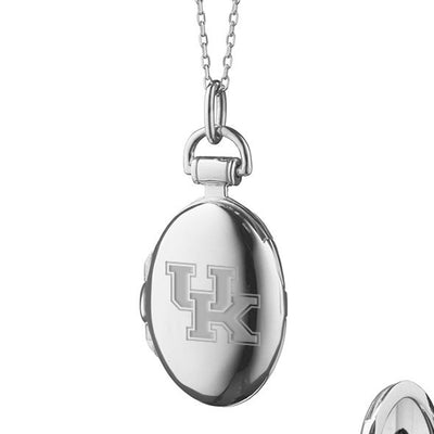 University of Kentucky Monica Rich Kosann Petite Locket in Silver - shot #2