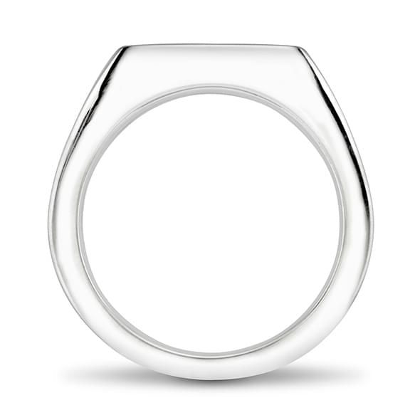 Ole Miss Sterling Silver Rectangular Cushion Ring - shot #12