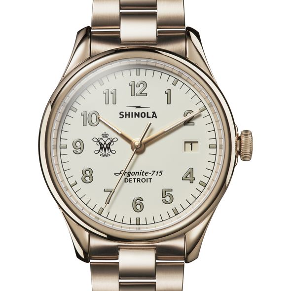 William & Mary Shinola Watch, The Vinton 38mm Ivory Dial