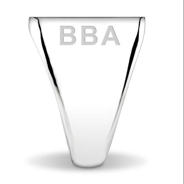 Harvard Business School Sterling Silver Rectangular Cushion Ring - shot #10